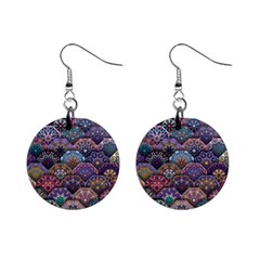 Texture, Pattern, Abstract Mini Button Earrings