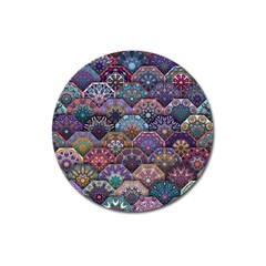 Texture, Pattern, Abstract Magnet 3  (round) by nateshop