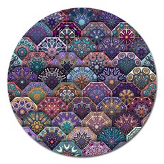 Texture, Pattern, Abstract Magnet 5  (round) by nateshop