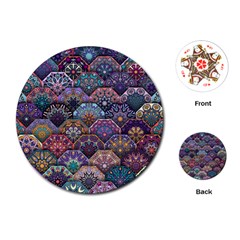 Texture, Pattern, Abstract Playing Cards Single Design (round)