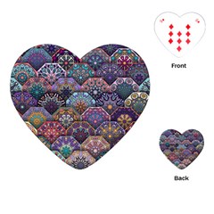 Texture, Pattern, Abstract Playing Cards Single Design (heart) by nateshop