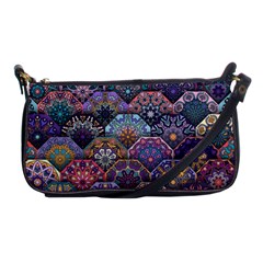 Texture, Pattern, Abstract Shoulder Clutch Bag by nateshop