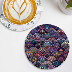 Texture, Pattern, Abstract Uv Print Round Tile Coaster by nateshop