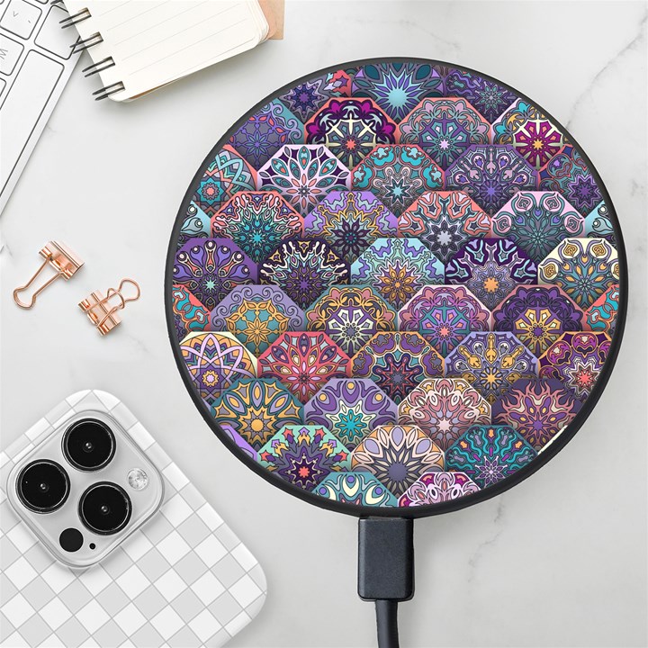 Texture, Pattern, Abstract Wireless Fast Charger(Black)