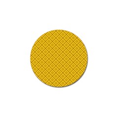 Yellow Floral Pattern Vintage Pattern, Yellow Background Golf Ball Marker (4 Pack) by nateshop