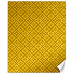 Yellow Floral Pattern Vintage Pattern, Yellow Background Canvas 16  X 20  by nateshop