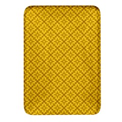 Yellow Floral Pattern Vintage Pattern, Yellow Background Rectangular Glass Fridge Magnet (4 Pack) by nateshop