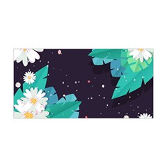 Leaves Flowers Border Frame Floral Yoga Headband by Grandong