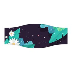 Leaves Flowers Border Frame Floral Stretchable Headband by Grandong