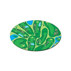 Golf Course Par Golf Course Green Sticker Oval (100 Pack)