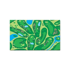 Golf Course Par Golf Course Green Sticker Rectangular (100 Pack) by Grandong