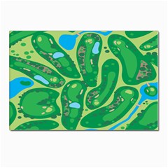 Golf Course Par Golf Course Green Postcard 4 x 6  (pkg Of 10)