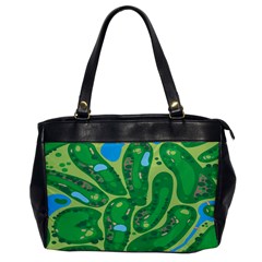 Golf Course Par Golf Course Green Oversize Office Handbag by Grandong