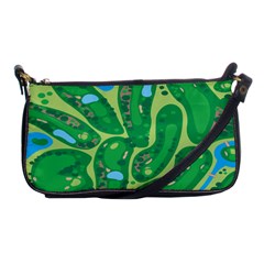 Golf Course Par Golf Course Green Shoulder Clutch Bag by Grandong