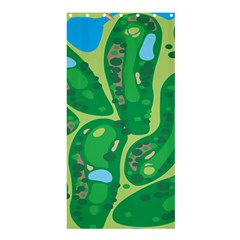 Golf Course Par Golf Course Green Shower Curtain 36  X 72  (stall)  by Grandong