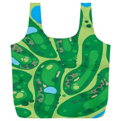 Golf Course Par Golf Course Green Full Print Recycle Bag (xl) by Grandong