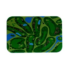 Golf Course Par Golf Course Green Open Lid Metal Box (silver)   by Grandong