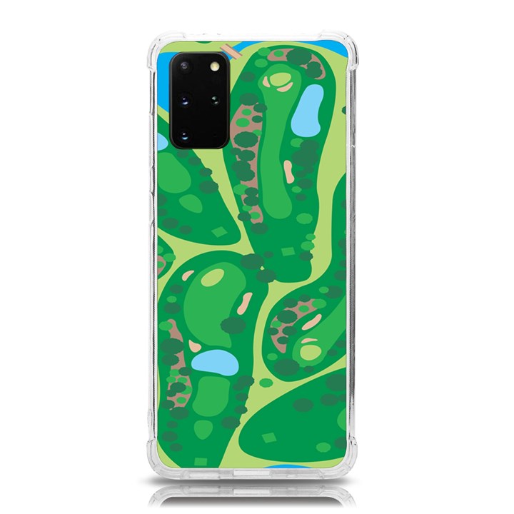 Golf Course Par Golf Course Green Samsung Galaxy S20Plus 6.7 Inch TPU UV Case