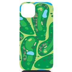 Golf Course Par Golf Course Green Iphone 14 Plus Black Uv Print Case by Grandong