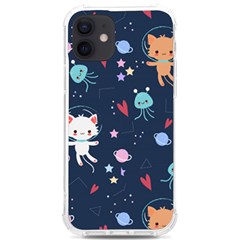 Cute Astronaut Cat With Star Galaxy Elements Seamless Pattern Iphone 12/12 Pro Tpu Uv Print Case by Grandong