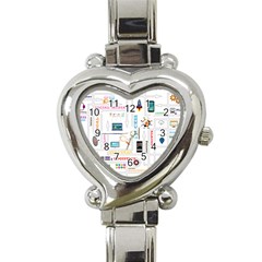 Startup Business Organization Heart Italian Charm Watch by Grandong