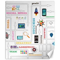 Startup Business Organization Canvas 8  X 10  by Grandong