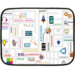 Startup Business Organization Fleece Blanket (mini) by Grandong