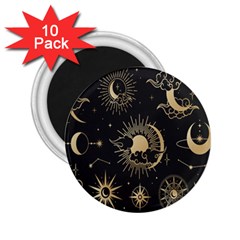 Asian Set With Clouds Moon Sun Stars Vector Collection Oriental Chinese Japanese Korean Style 2 25  Magnets (10 Pack)  by Grandong