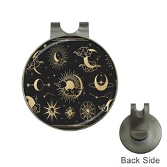 Asian Set With Clouds Moon Sun Stars Vector Collection Oriental Chinese Japanese Korean Style Hat Clips With Golf Markers by Grandong