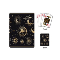 Asian Set With Clouds Moon Sun Stars Vector Collection Oriental Chinese Japanese Korean Style Playing Cards Single Design (mini) by Grandong