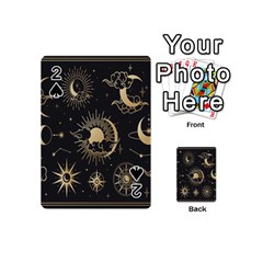 Asian Set With Clouds Moon Sun Stars Vector Collection Oriental Chinese Japanese Korean Style Playing Cards 54 Designs (mini) by Grandong