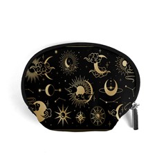 Asian Set With Clouds Moon Sun Stars Vector Collection Oriental Chinese Japanese Korean Style Accessory Pouch (small) by Grandong