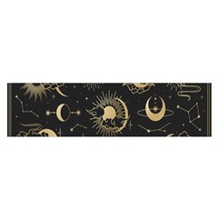 Asian Set With Clouds Moon Sun Stars Vector Collection Oriental Chinese Japanese Korean Style Oblong Satin Scarf (16  X 60 ) by Grandong