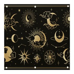 Asian Set With Clouds Moon Sun Stars Vector Collection Oriental Chinese Japanese Korean Style Banner And Sign 3  X 3  by Grandong