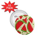 Cute Watermelon Seamless Pattern 1.75  Buttons (10 pack) Front