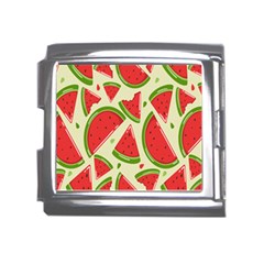 Cute Watermelon Seamless Pattern Mega Link Italian Charm (18mm)