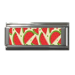 Cute Watermelon Seamless Pattern Superlink Italian Charm (9mm)