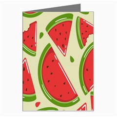 Cute Watermelon Seamless Pattern Greeting Card