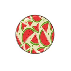 Cute Watermelon Seamless Pattern Hat Clip Ball Marker (4 pack)