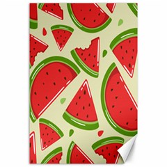 Cute Watermelon Seamless Pattern Canvas 24  x 36 