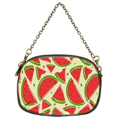 Cute Watermelon Seamless Pattern Chain Purse (One Side)