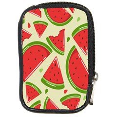 Cute Watermelon Seamless Pattern Compact Camera Leather Case