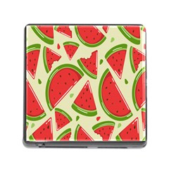 Cute Watermelon Seamless Pattern Memory Card Reader (Square 5 Slot)