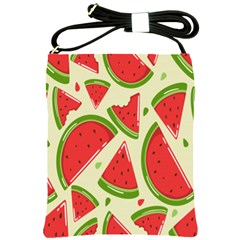 Cute Watermelon Seamless Pattern Shoulder Sling Bag