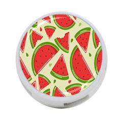 Cute Watermelon Seamless Pattern 4-Port USB Hub (One Side)