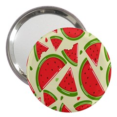 Cute Watermelon Seamless Pattern 3  Handbag Mirrors