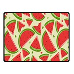 Cute Watermelon Seamless Pattern Two Sides Fleece Blanket (Small) 45 x34  Blanket Front