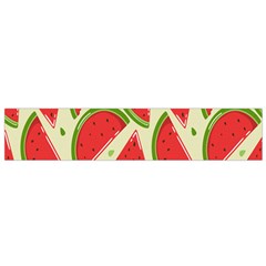 Cute Watermelon Seamless Pattern Small Premium Plush Fleece Scarf