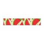 Cute Watermelon Seamless Pattern Premium Plush Fleece Scarf (Mini) Front