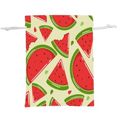 Cute Watermelon Seamless Pattern Lightweight Drawstring Pouch (XL)